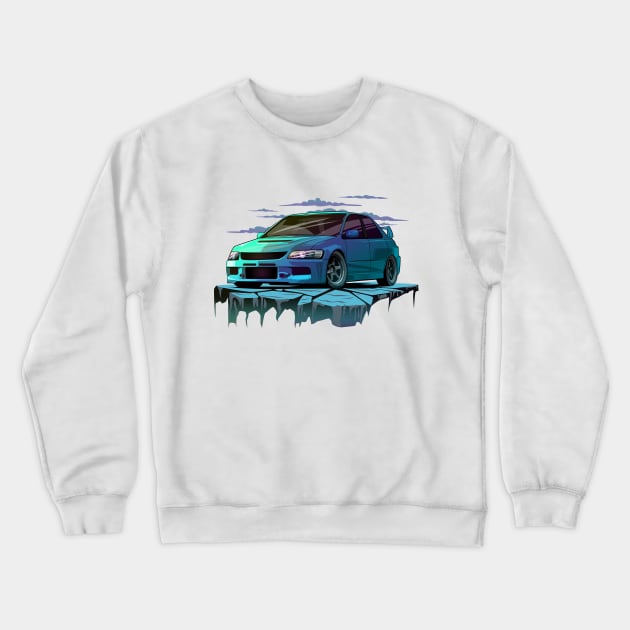 Mitsubishi Lancer Evolution 9 Crewneck Sweatshirt by racingfactory